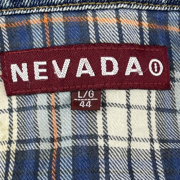 Nevada Men's Denim Flannel-Lined Jacket Blue Large‎ 44 – Workwear Casual Layer - Picture 10 of 11